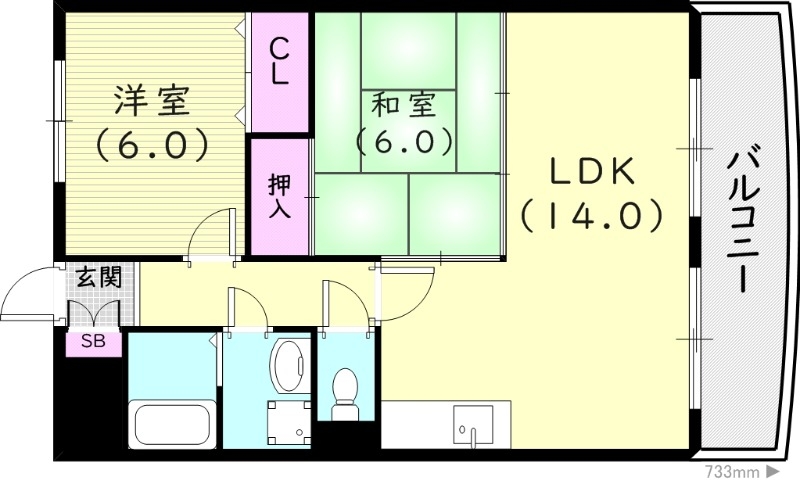 7階の間取り図