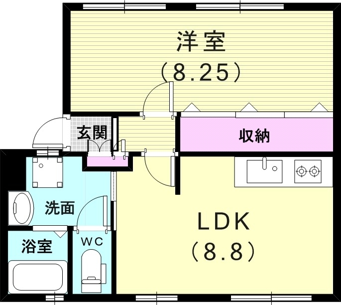 1階の間取り図