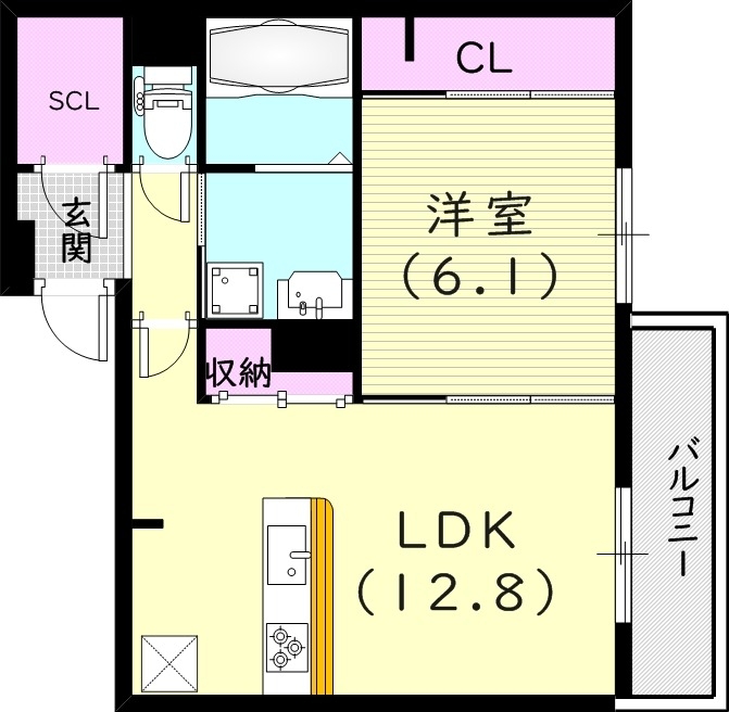 2階の間取り図