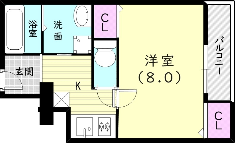 1階の間取り図