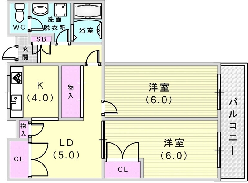 オール洋室人気の3点セパレート!