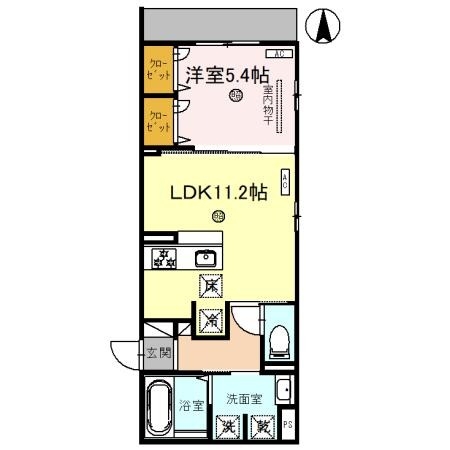 2階の間取り図