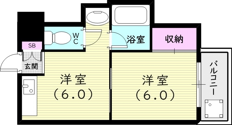 4階の間取り図