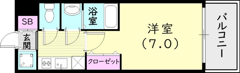 6階の間取り図