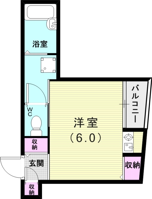 1R(20.18平米)ガスコンロ・エアコン・セパレート