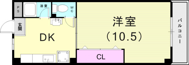 1DK（32平米）エアコン・室内洗濯機置場・独立洗面台・収納
