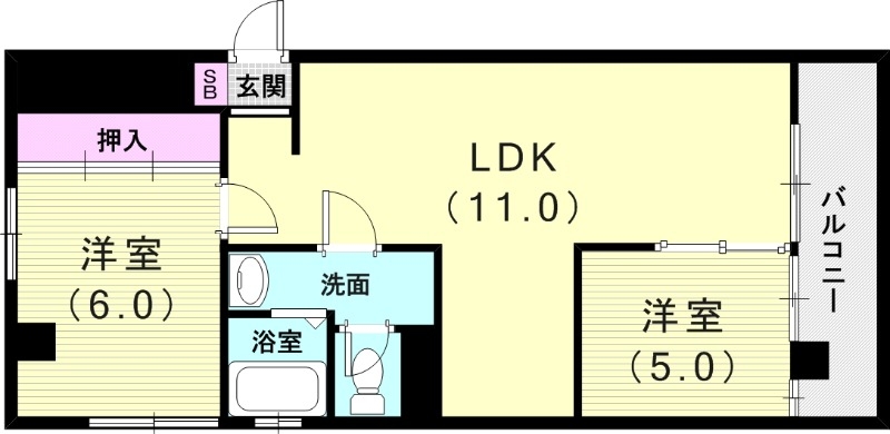 2階の間取り図
