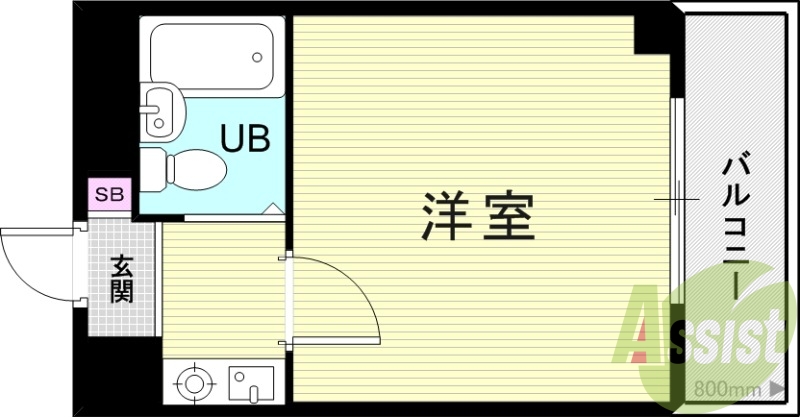 4階の間取り図
