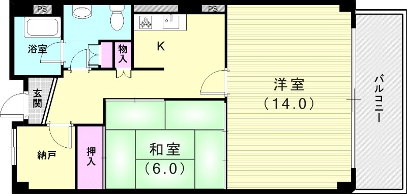 1SLDK（60.03平米）エアコン・システムキッチン
