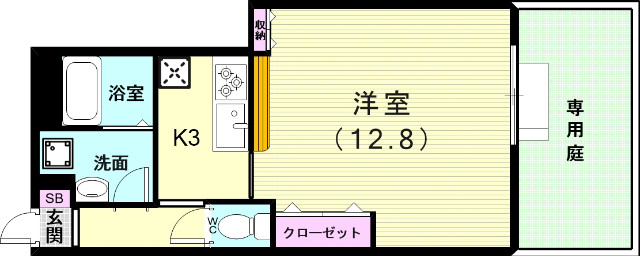 1階の間取り図