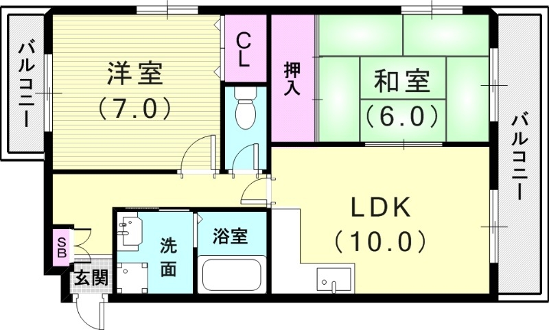 2LDK(53.94平米)シャンプードレッサー・オートロック
