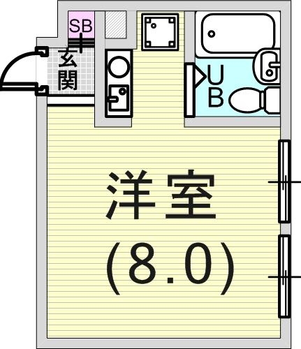 1R(19.16平米)エアコン・テレビモニターホン