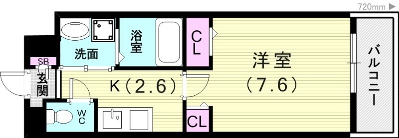 2階の間取り図