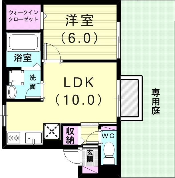 1階の間取り図