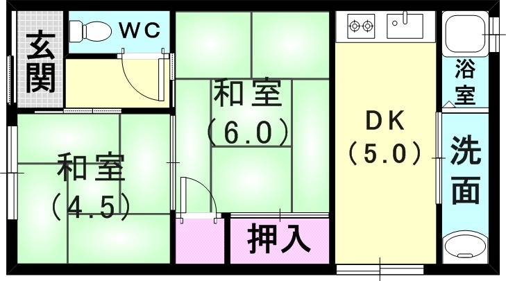 1階の間取り図