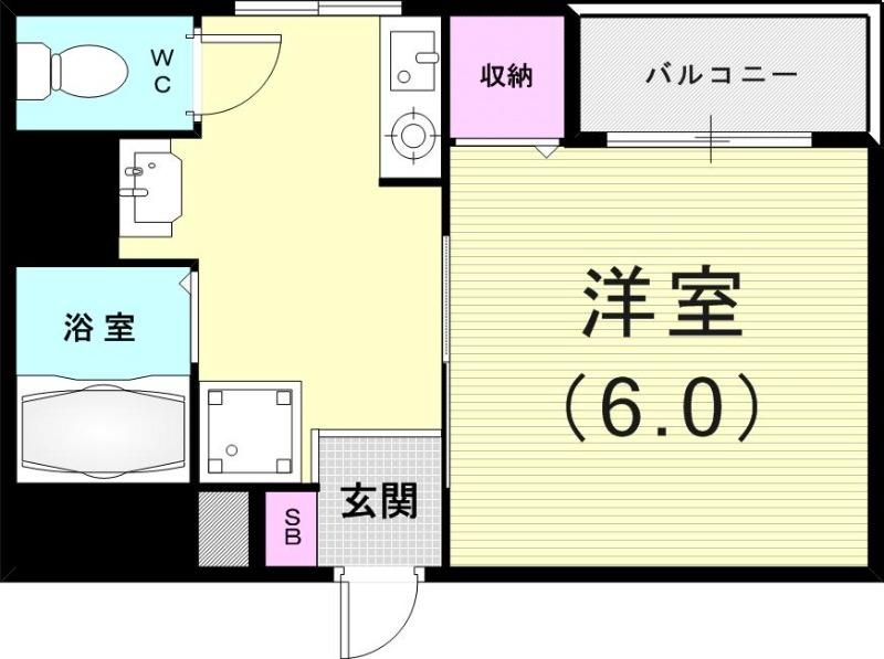 1K(20平米)女性限定・モニター付きオートロック・エアコン