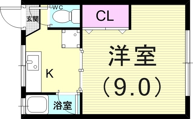 シンプルな間取りです。