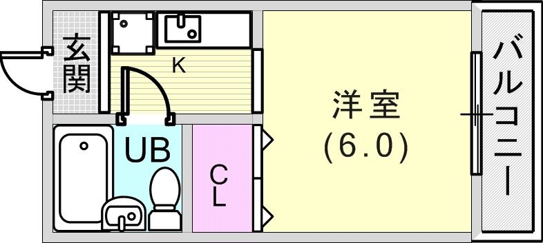 すっきりした間取です。