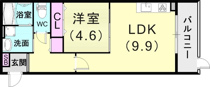 1階の間取り図