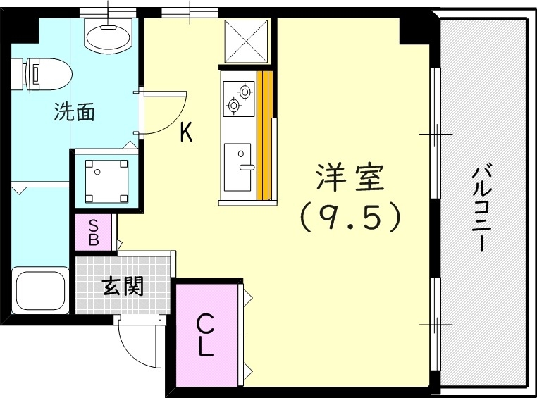 2階の間取り図