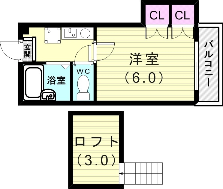 2階の間取り図