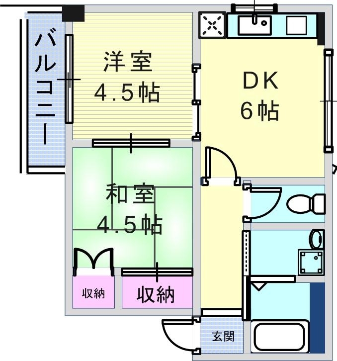 2階の間取り図