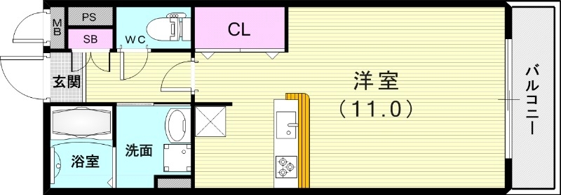 1R（30.03平米）浴室乾燥機・洗髪洗面化粧台