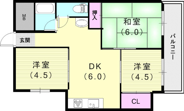 3DK（５２．０平米）ペット相談・南向き・エレベーター