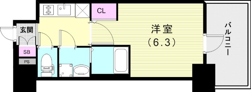 8階の間取り図