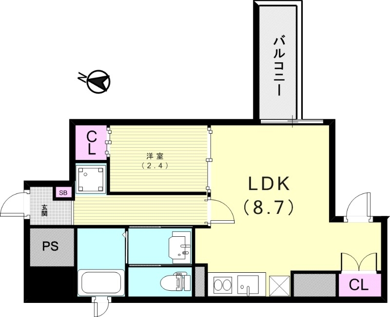 2階の間取り図