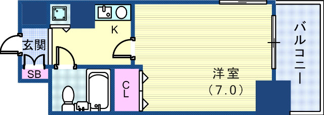 広め1Ｋのお部屋です♪