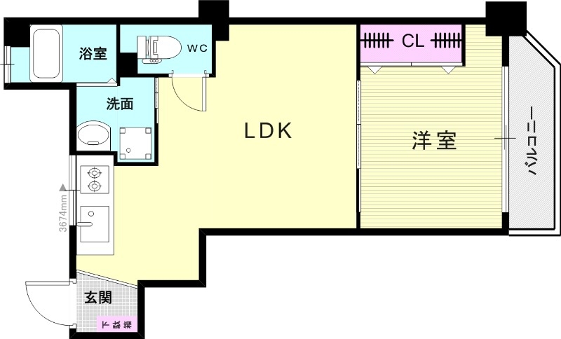 6階の間取り図