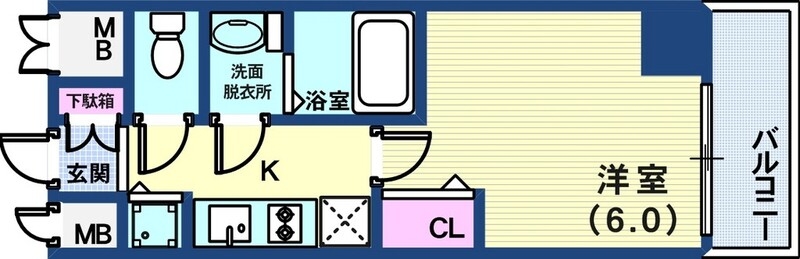 6階の間取り図