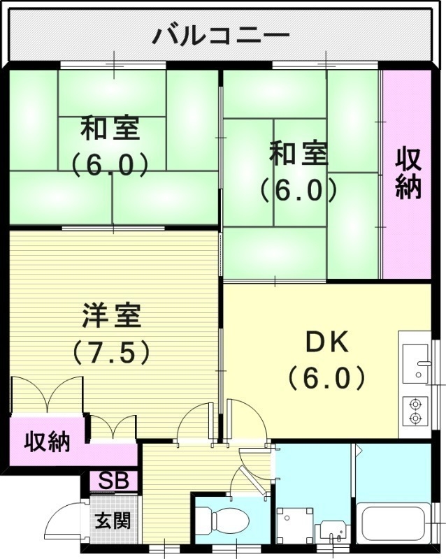 1階の間取り図
