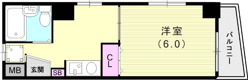 1K(19.23平米）室内洗濯機置場・シューズボックス