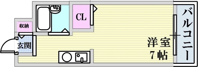 オーソドックスなお部屋です