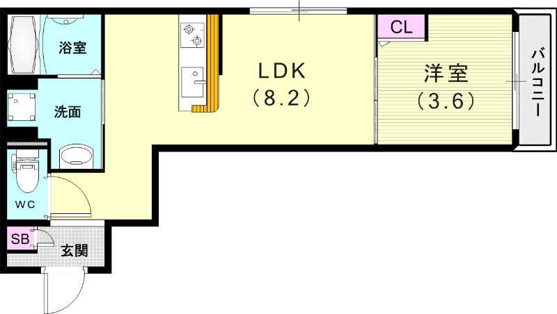 2階の間取り図