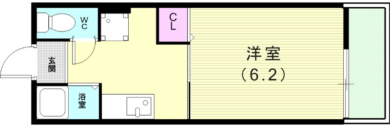 １K（２０・２５平米）エアコン・ガスキッチン・室内洗濯機置場
