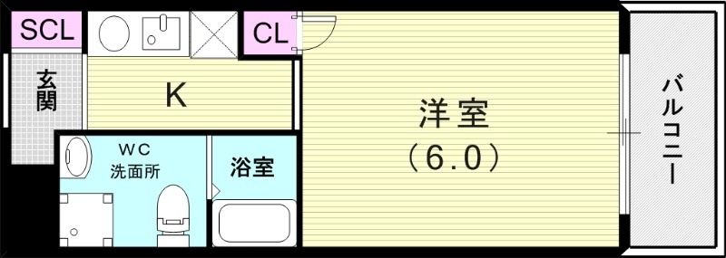 1K(18.31平米)エアコン・IHコンロ・下駄箱・収納