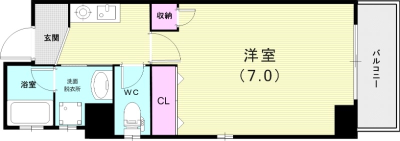 1K（28.40平米）モニターホン・ネット無料・エアコン
