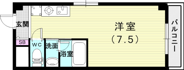 1K(20.1平米)オートロック・ウォシュレット・ガスコンロ