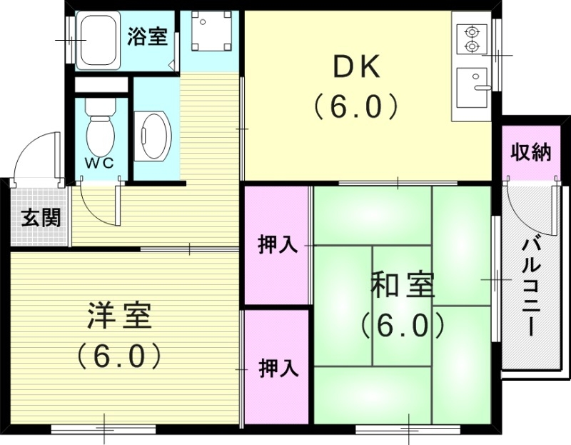 2階の間取り図