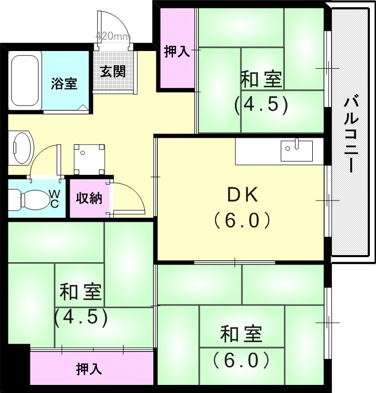 5階の間取り図