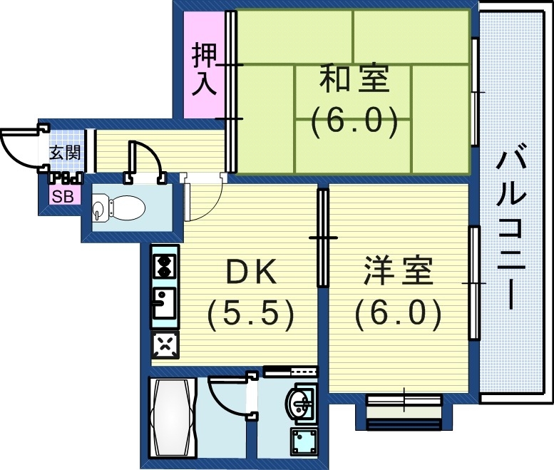 7階の間取り図