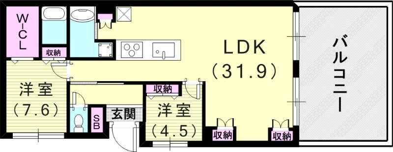 2LDK（97.29平米）ガーデンテラス・分譲マンション・
