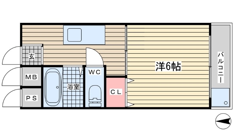 風呂・トイレ別のセパレートです。