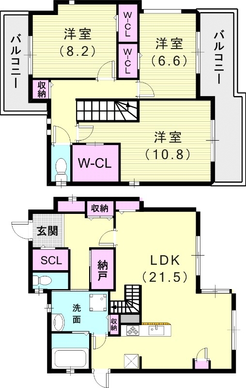 3LDK（125.39平米）ウォークインクローゼット