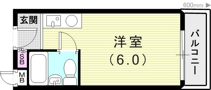 1R（14.04平米）エアコン・バルコニー・IHコンロ