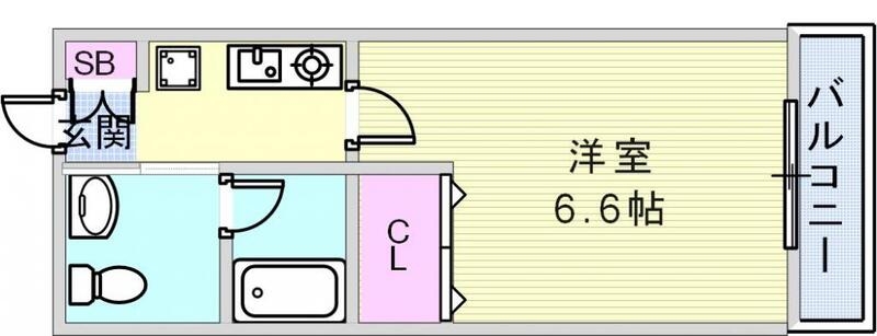 大型バイクも駐輪可能物件、間取りもゆったり