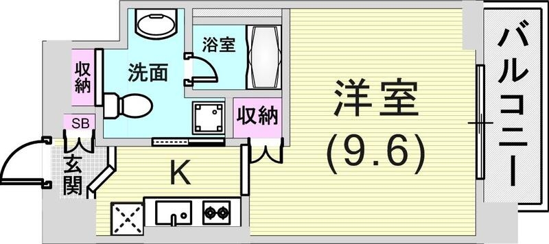 1K（29.90平米）システムキッチン・エアコン・追い炊き